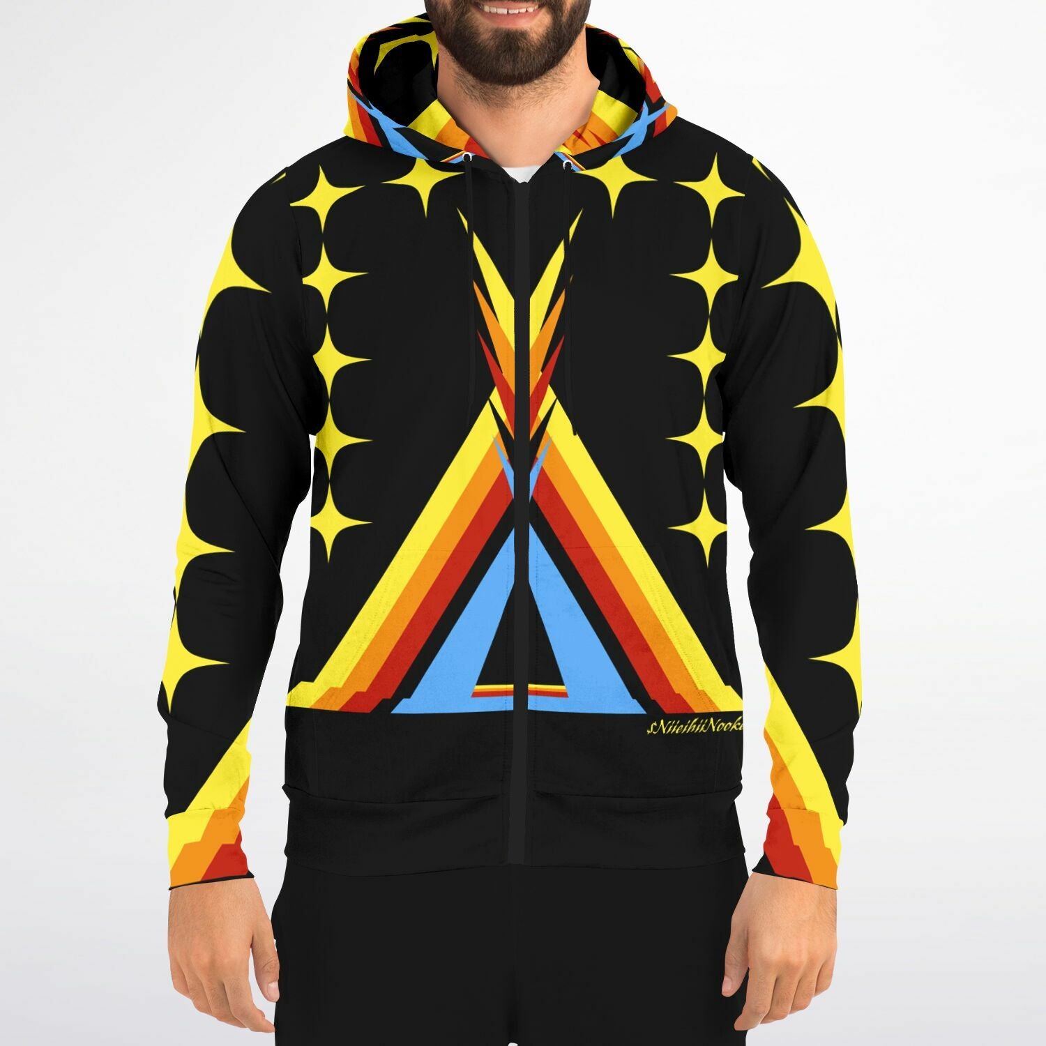 $NiieihiiNookei Zip-Up Hoodie - AOP