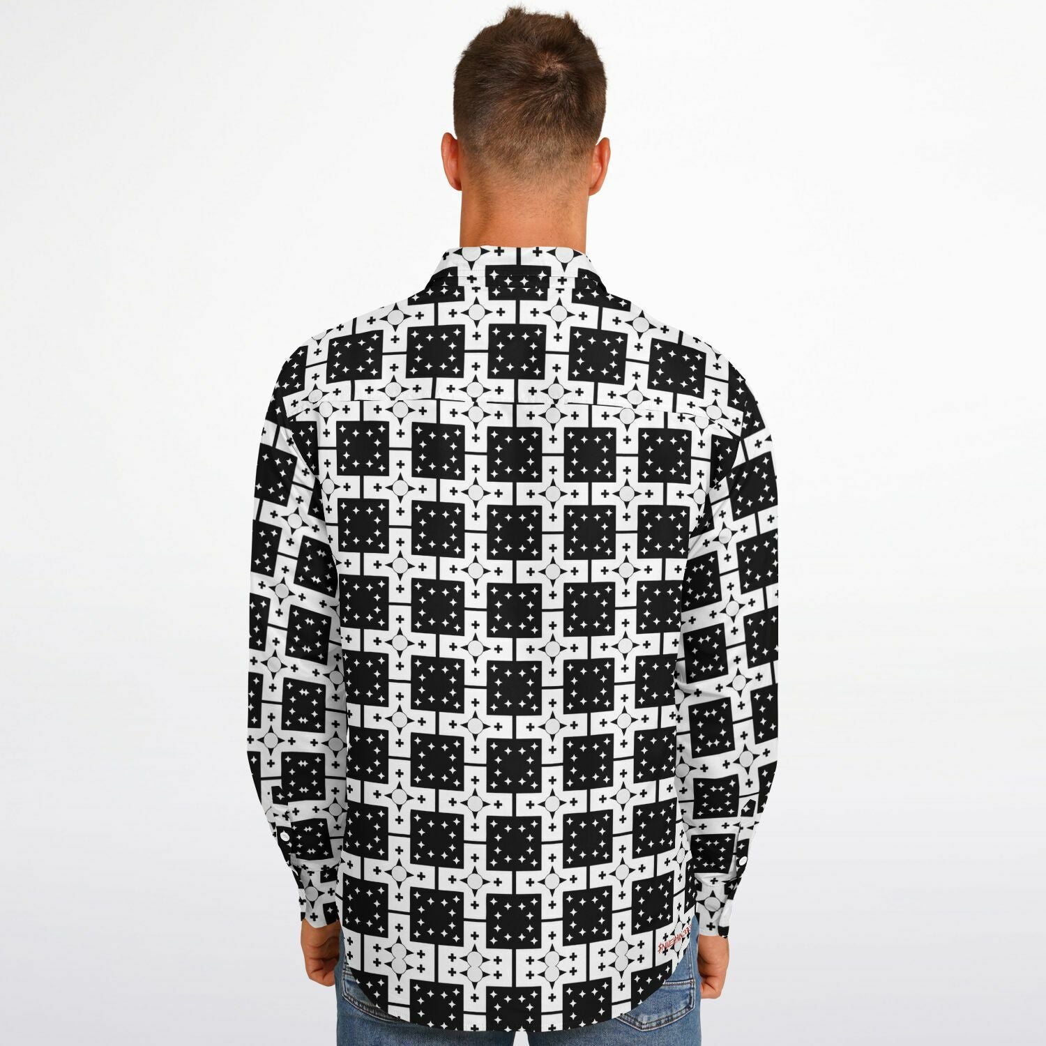 $NiieihiiNookei Long Sleeve Button Down Shirt - AOP