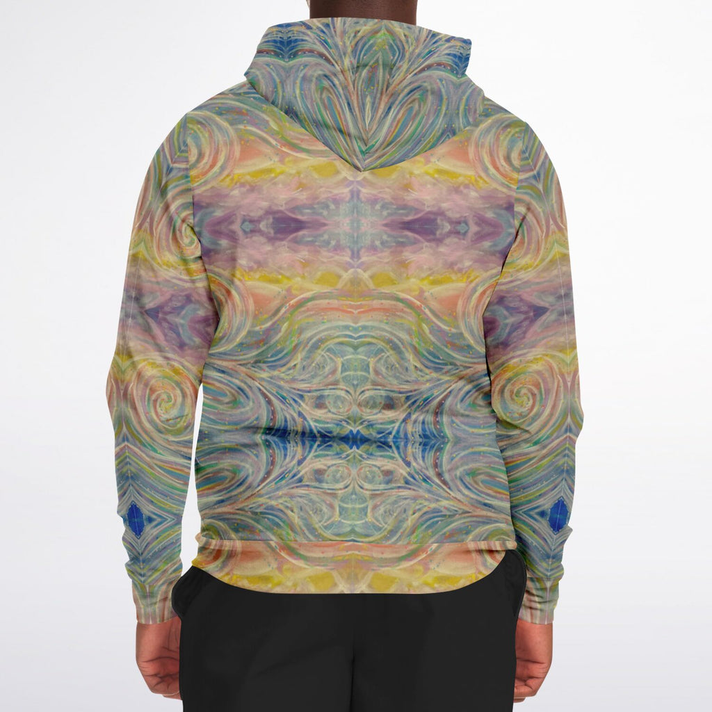 SMW Watercolor Fashion Zip-Up Hoodie - AOP