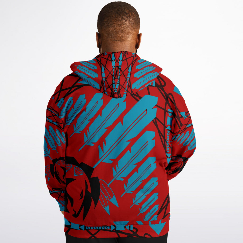 StrengthHonorCourage Plus-size Ziphoodie - AOP