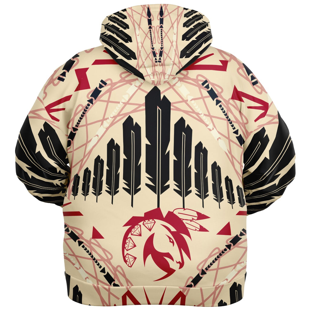 $NiieihiiNookei Plus-size Ziphoodie - AOP