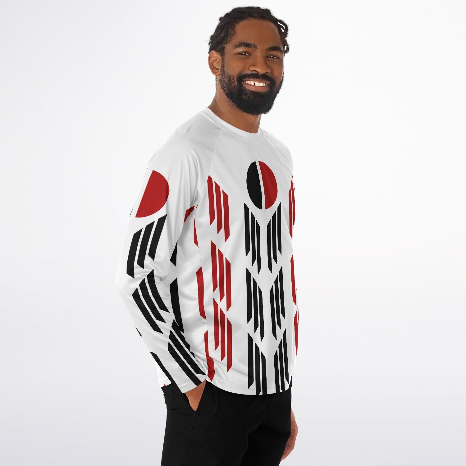 Arapaho Flag Men's Long Sleeve Performance Shirt - AOP copy