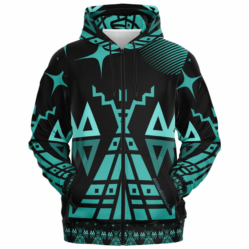 $NiieihiiNookei Fashion Zip-Up Hoodie - AOP
