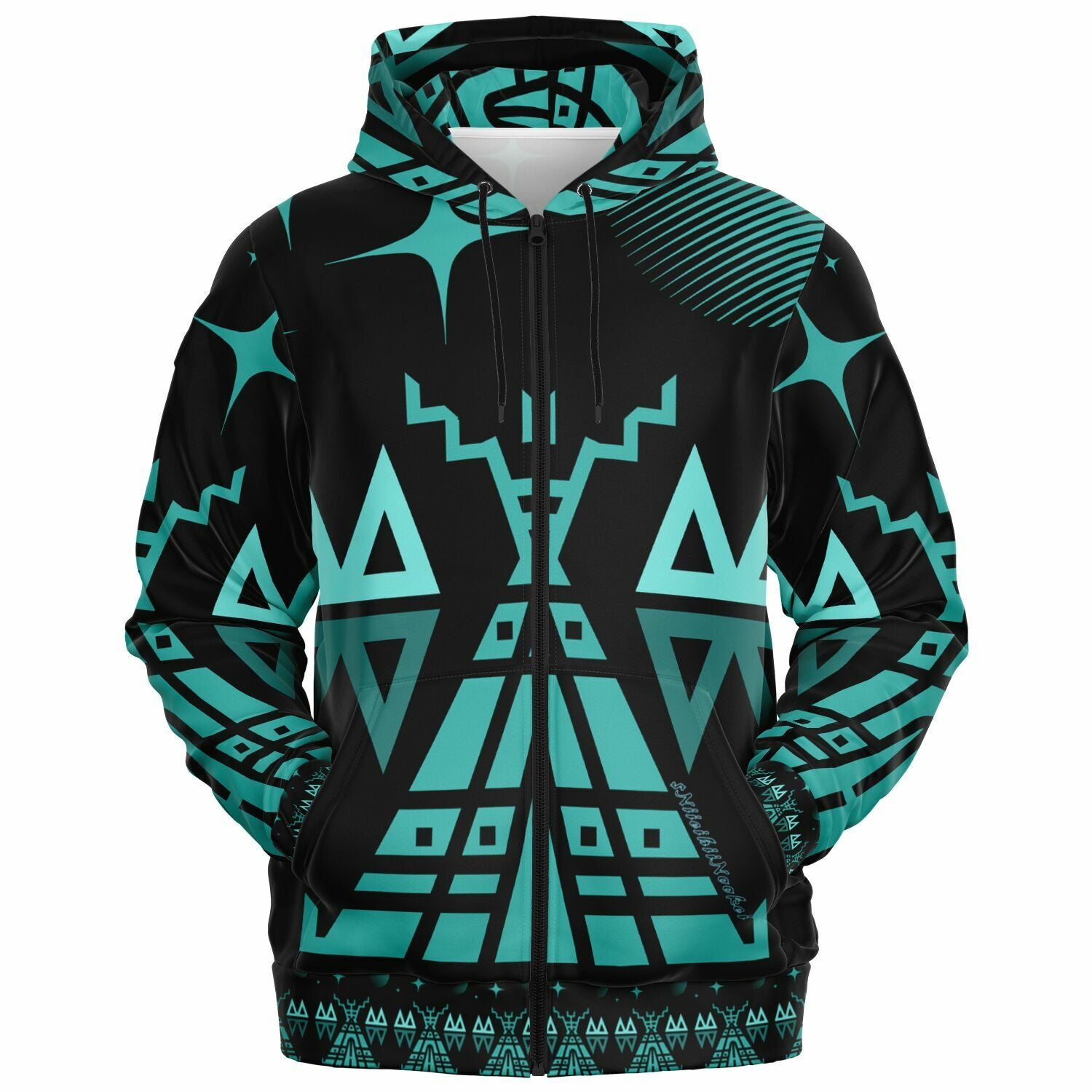 $NiieihiiNookei Fashion Zip-Up Hoodie - AOP