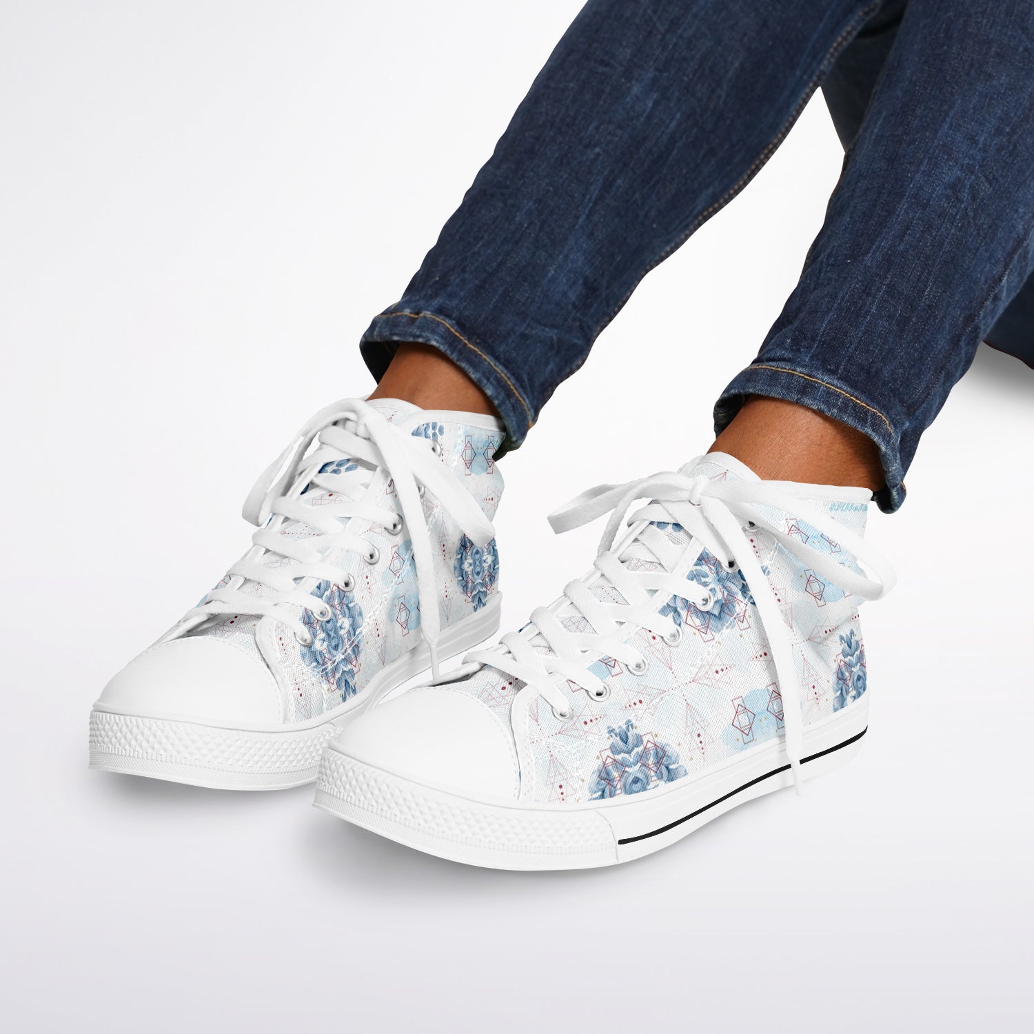 $NiieiihiiNookei Urban Peak High Top Shoes - AOP