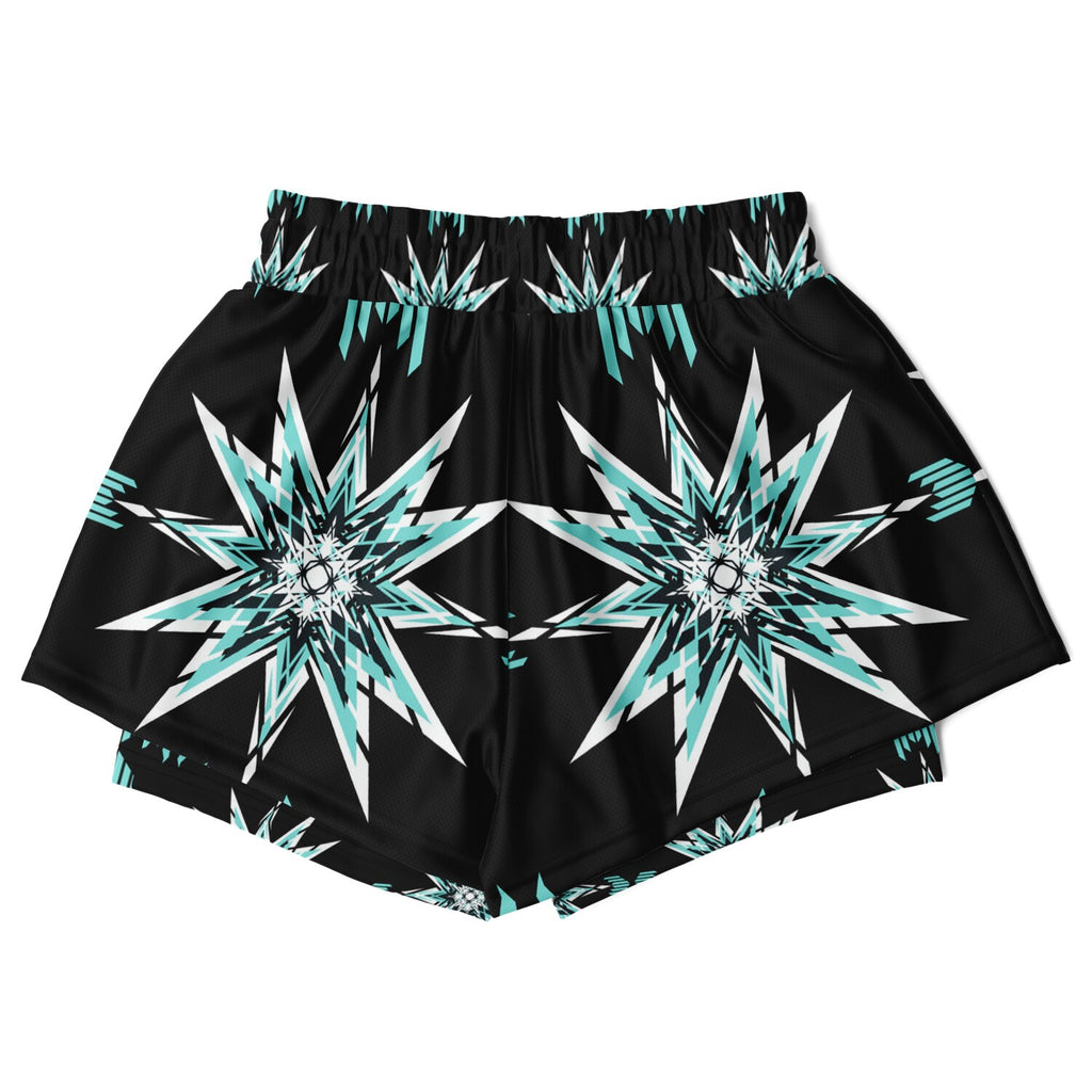 $NiieihiiNookei Women's 2-in-1 Shorts - AOP
