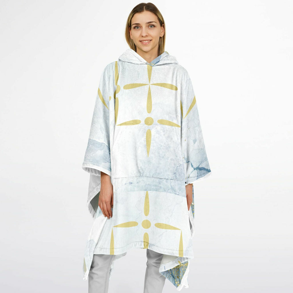 $NiieihiiNookei Flannel Blanket Poncho - AOP
