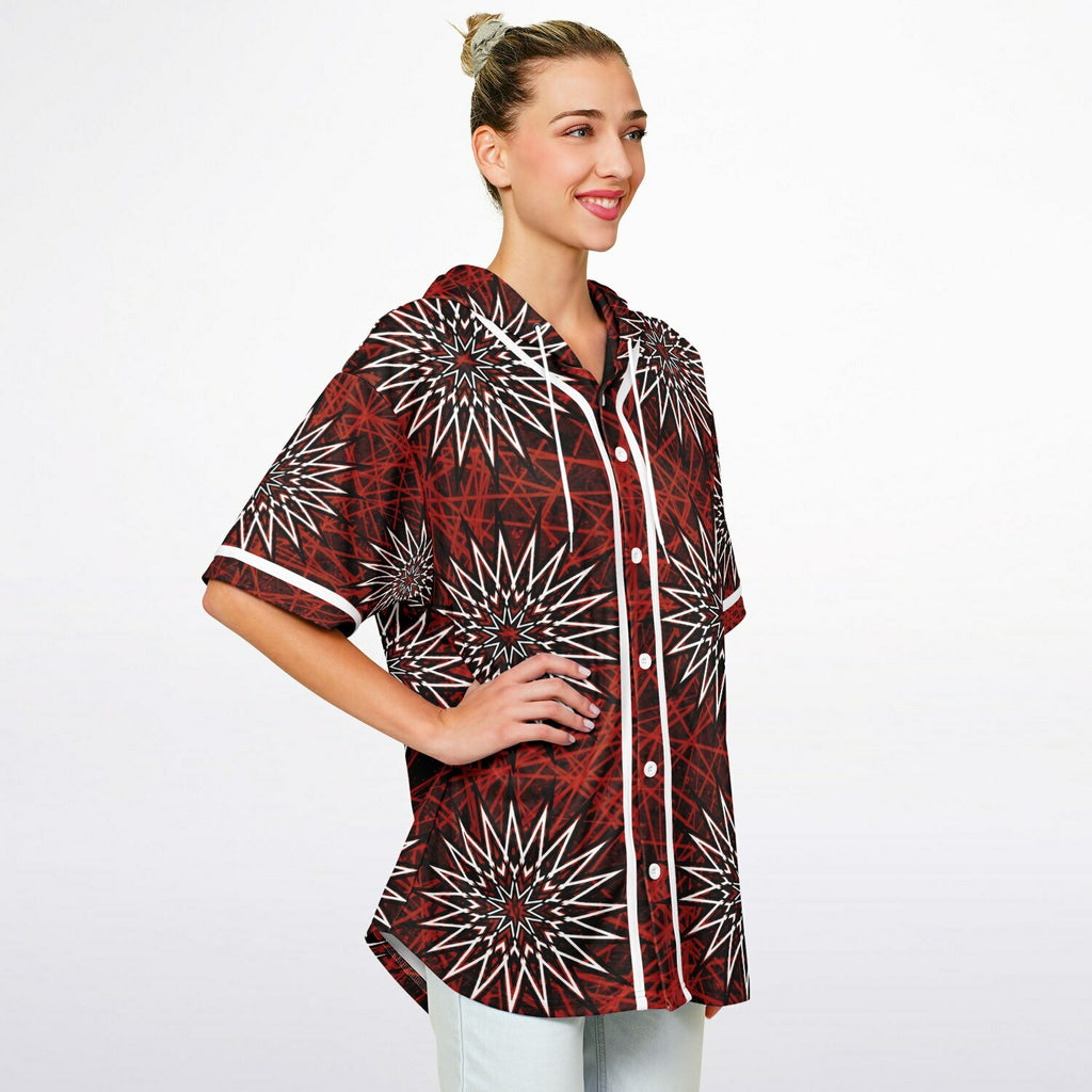 Hooded Baseball Jersey - AOP