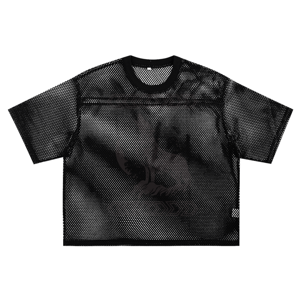 See-through Boxy Net T-shirt