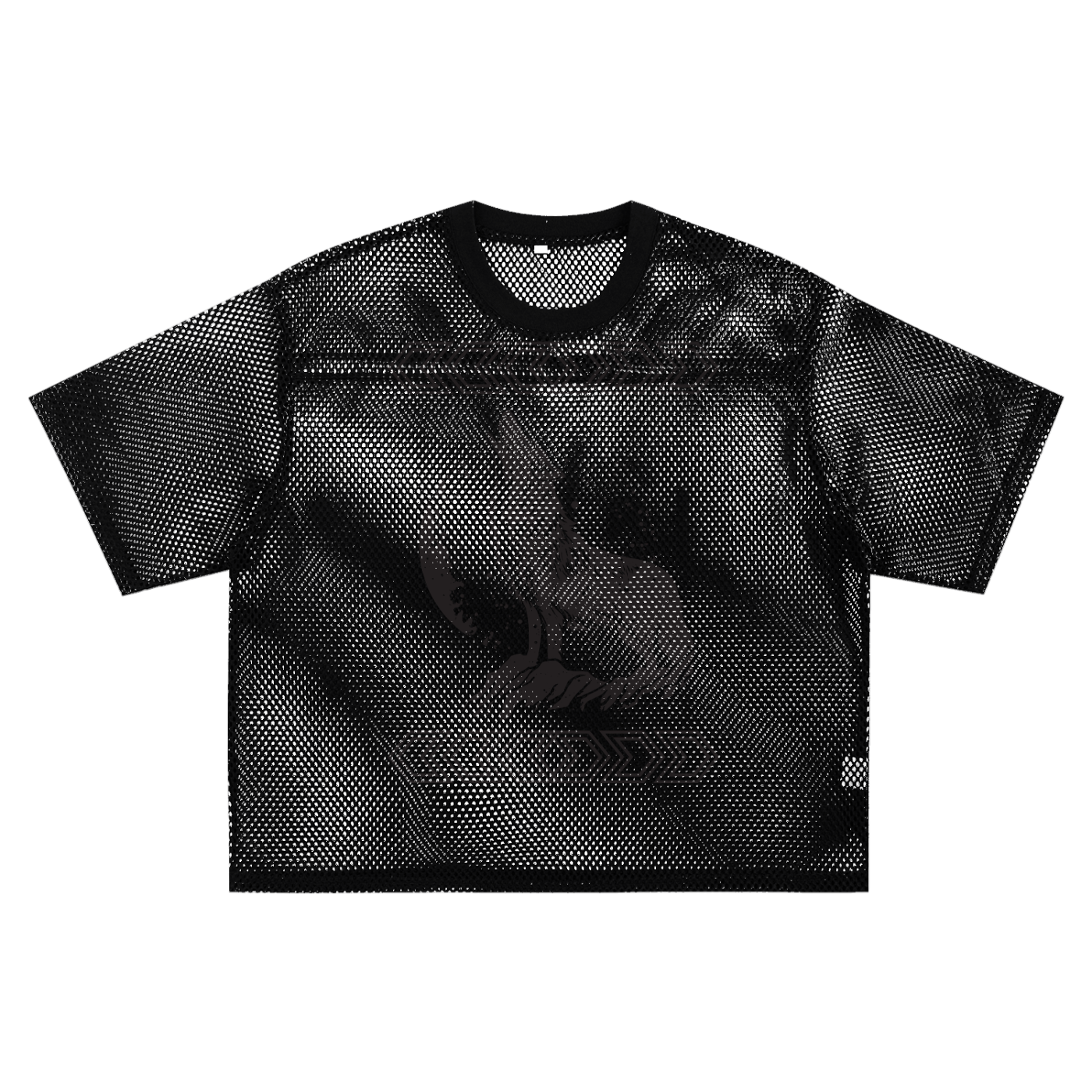 See-through Boxy Net T-shirt