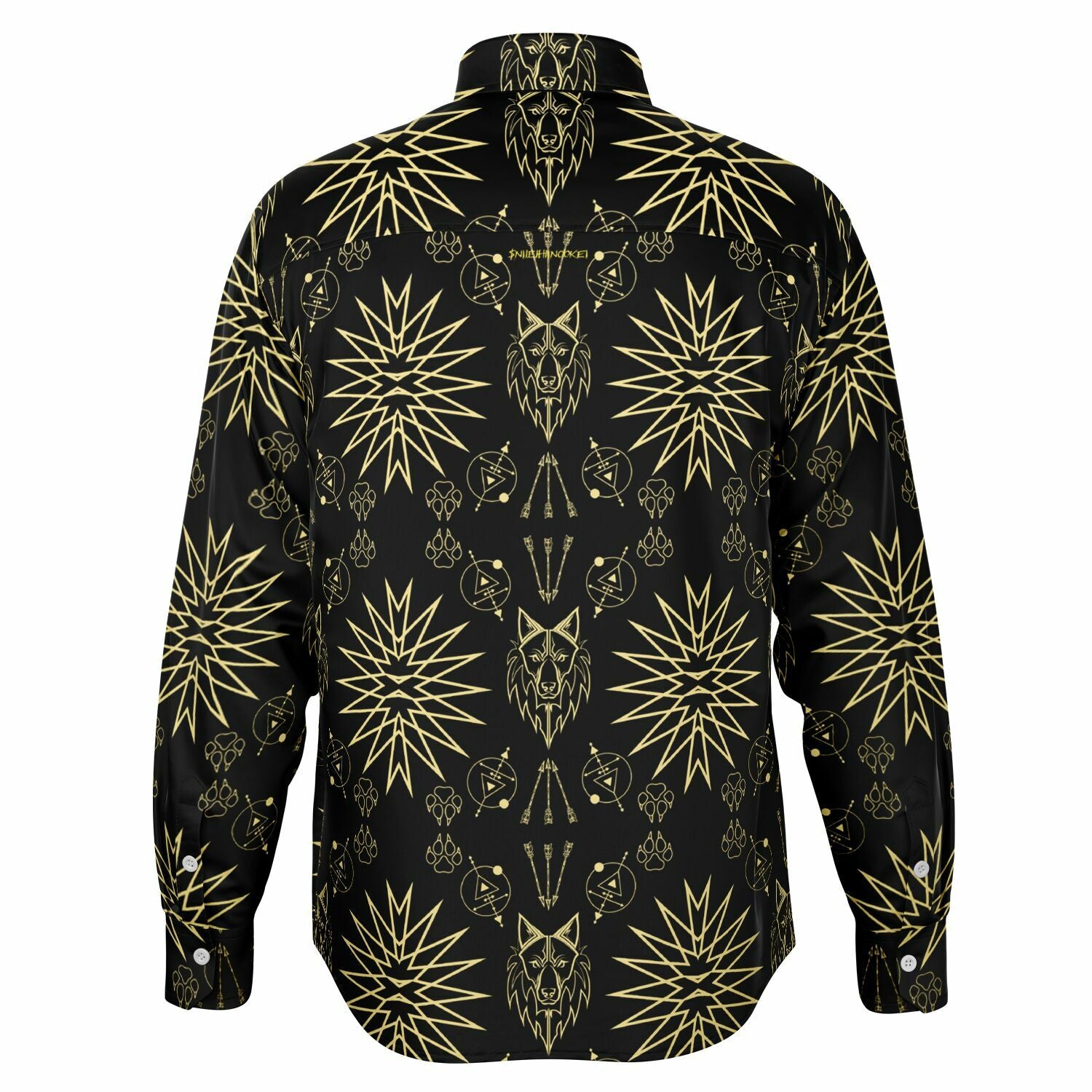 $NiieihiiNookei Long Sleeve Button Down Shirt - AOP