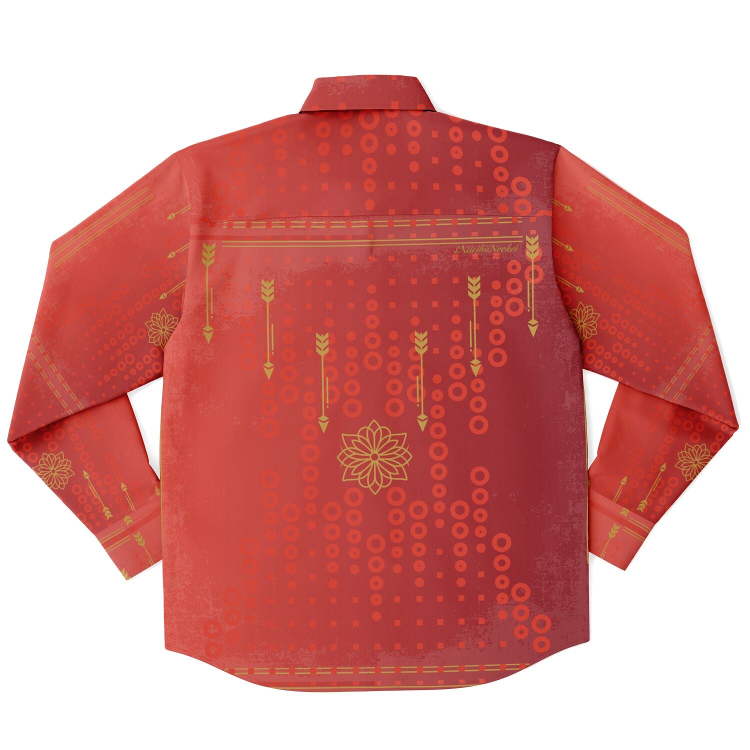 $NiieihiiNookei Long Sleeve Button Down Shirt - AOP