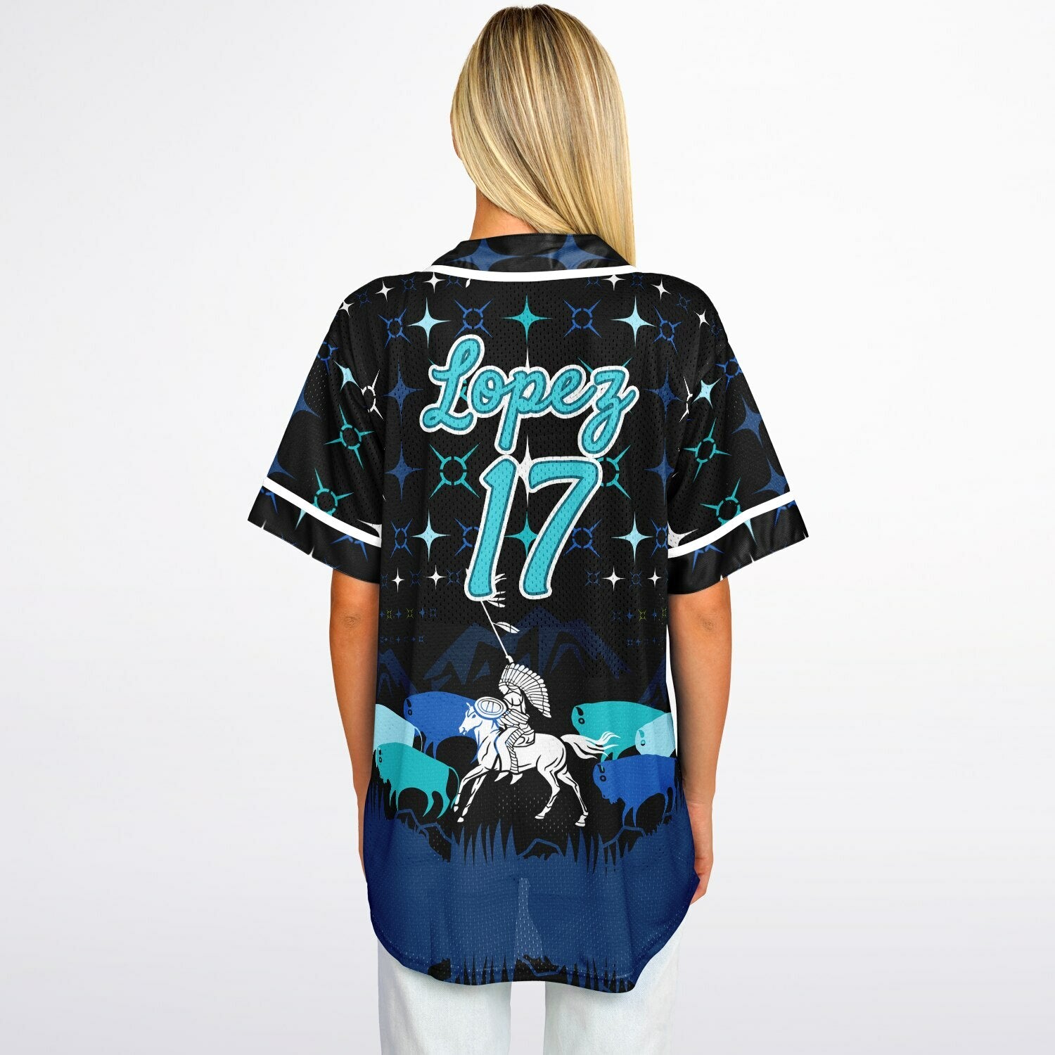 #17 Lopez Premium Baseball Jersey - AOP copy