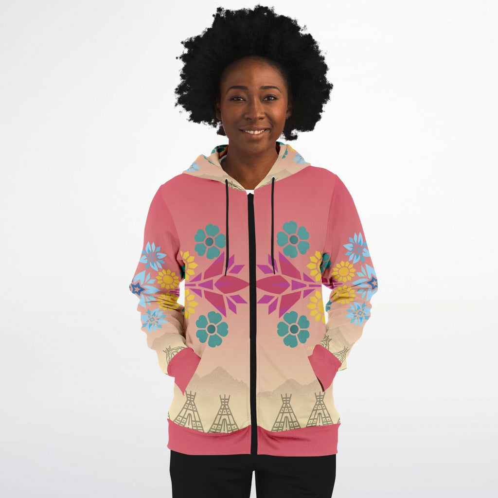 $NiieihiiNookei Fashion Zip-Up Hoodie - AOP