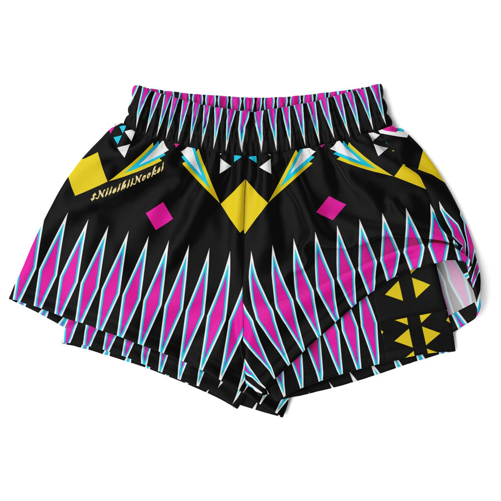 $NiieihiiNookei Women's 2-in-1 Shorts - AOP