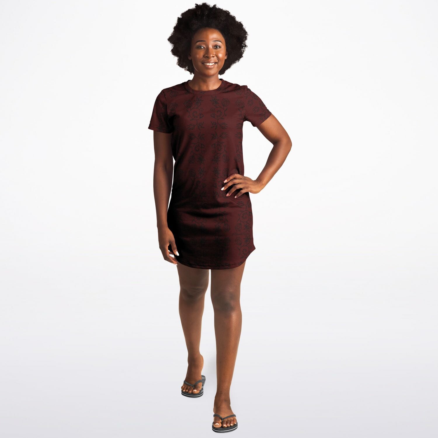 $NiieihiiNookei T-Shirt Dress - AOP