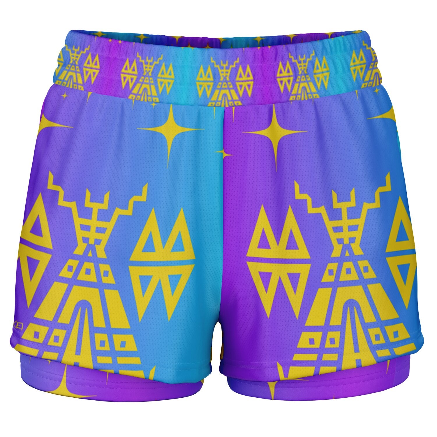 $NiieihiiNookei Women's 2-in-1 Shorts - AOP