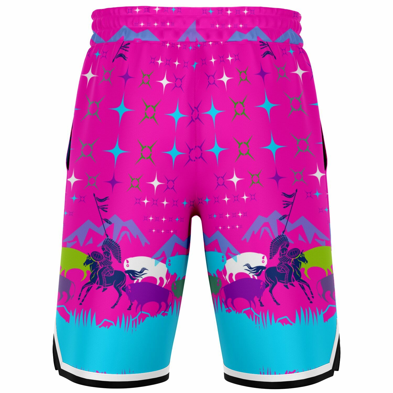 $NiieihiiNookei Basketball Short Rib - AOP