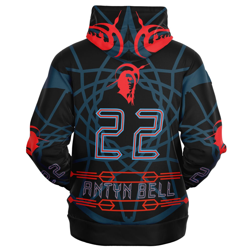 $NiieihiiNookei Athletic Zip-Up Hoodie - AOP