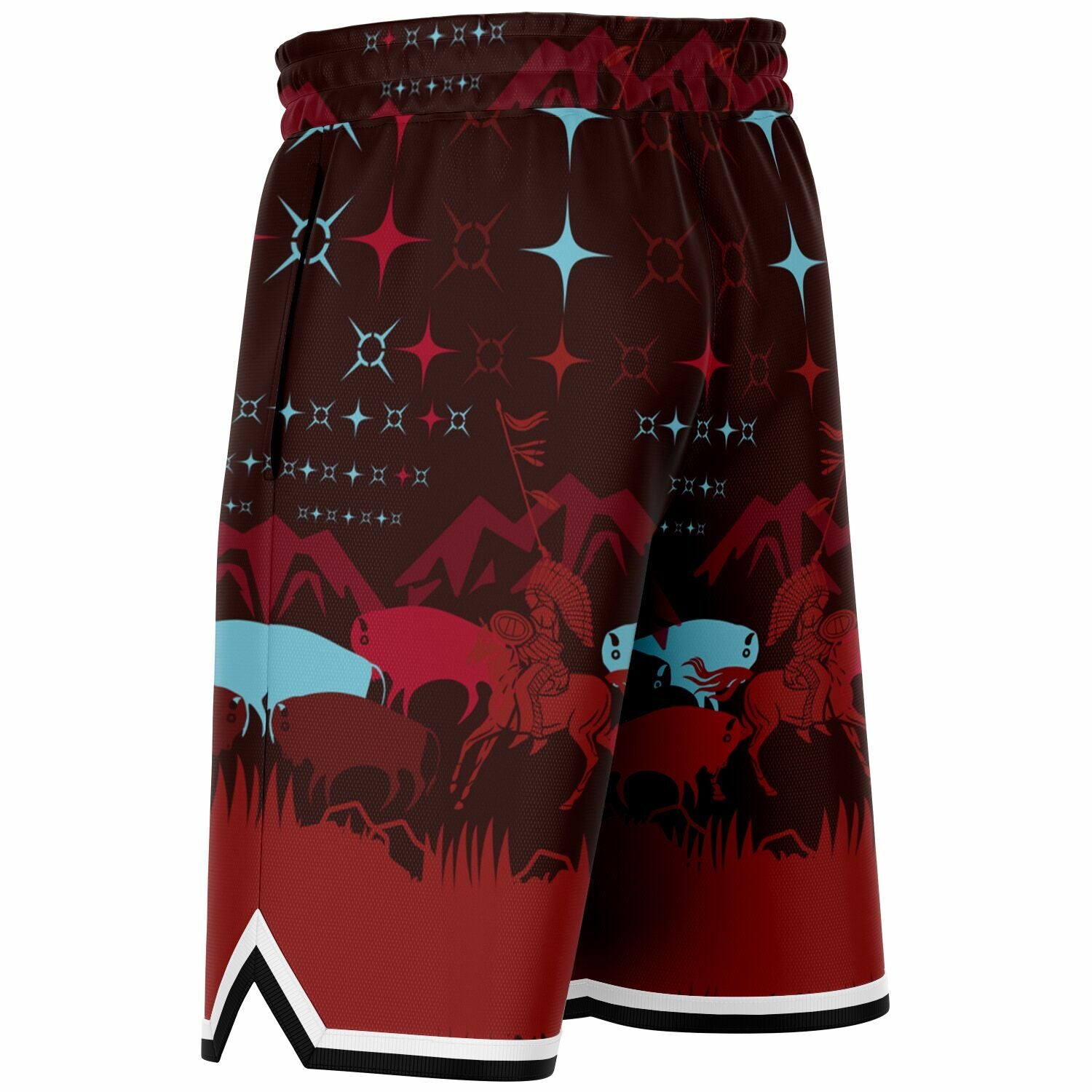 $NiieihiiNookei Basketball Short Rib - AOP