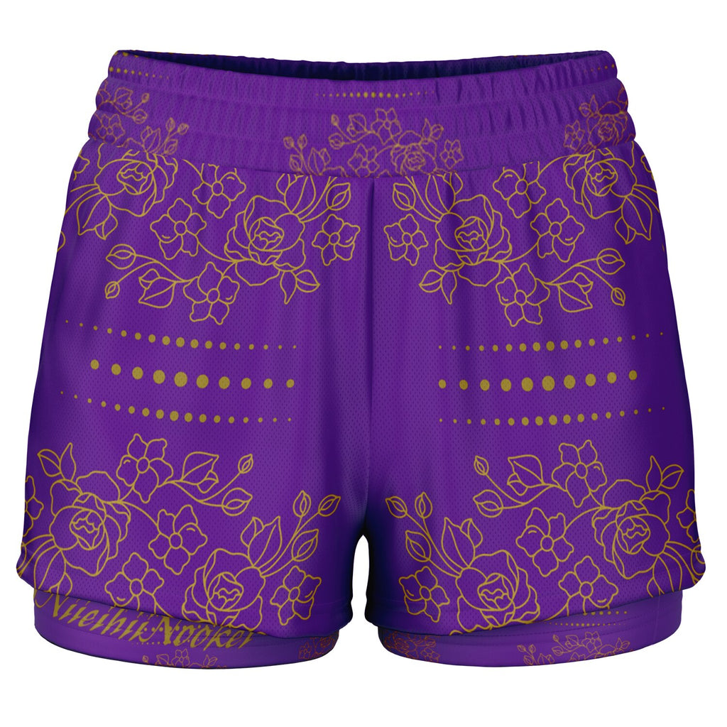 $NiieihiiNookei Women's 2-in-1 Shorts - AOP