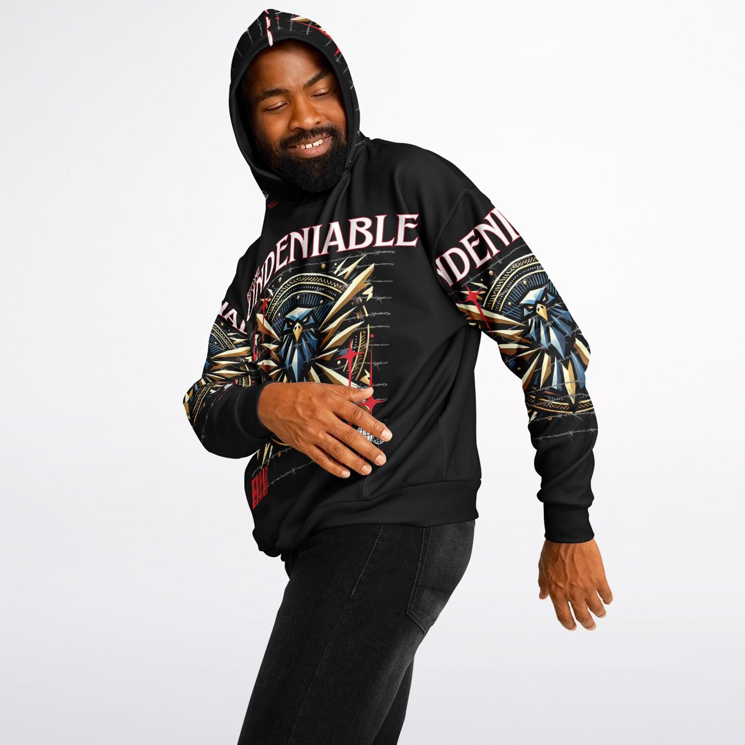 $NiieihiiNookei Heavyweight Oversized Hoodie - AOP