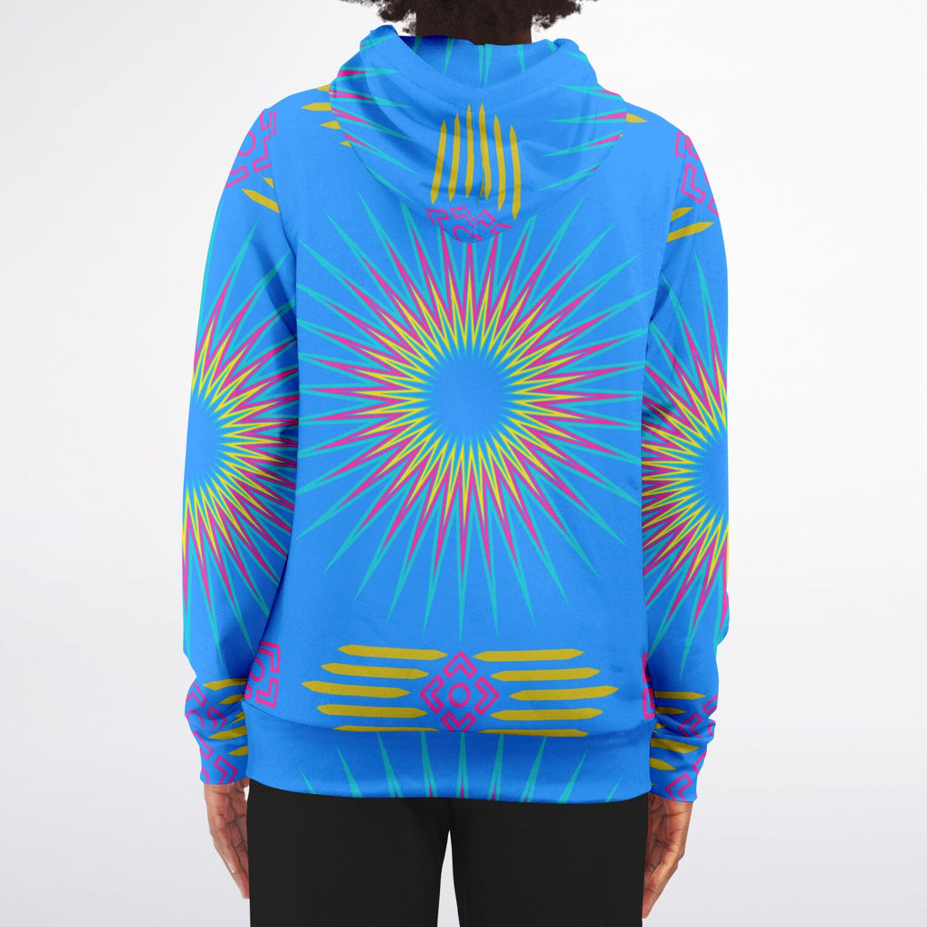 $NiieihiiNookei Fashion Zip-Up Hoodie - AOP Blue