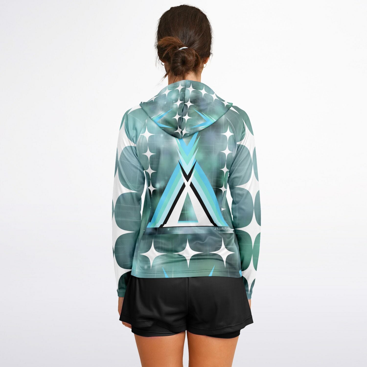 $NiieihiiNookei Hooded Performance Shirt - AOP