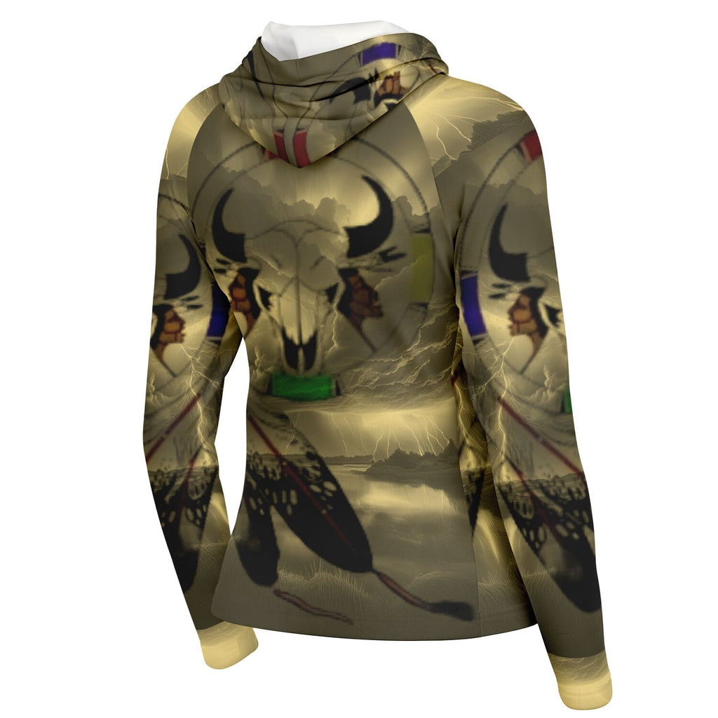 $NiieihiiNookei  Hooded Performance Shirt - AOP