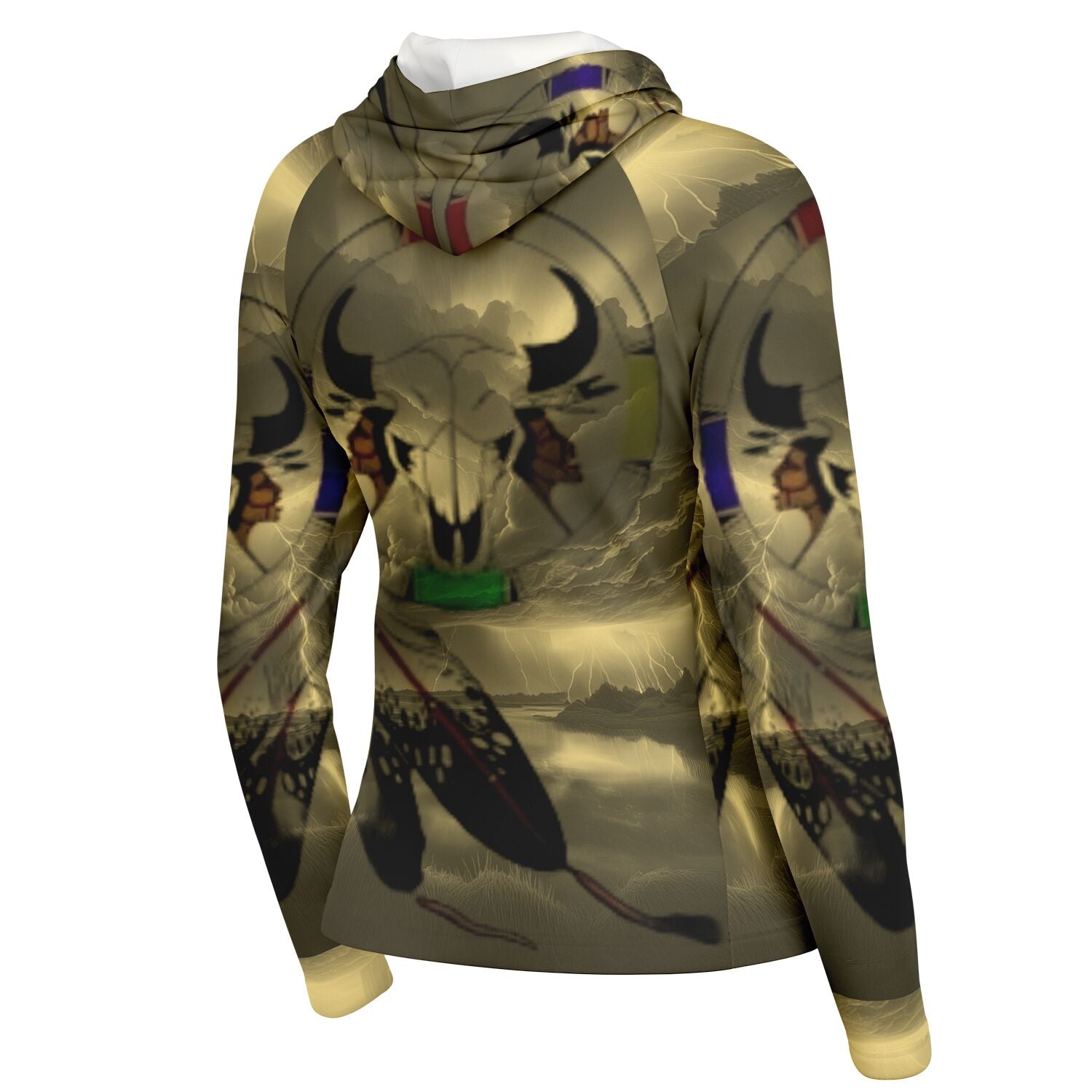 $NiieihiiNookei  Hooded Performance Shirt - AOP