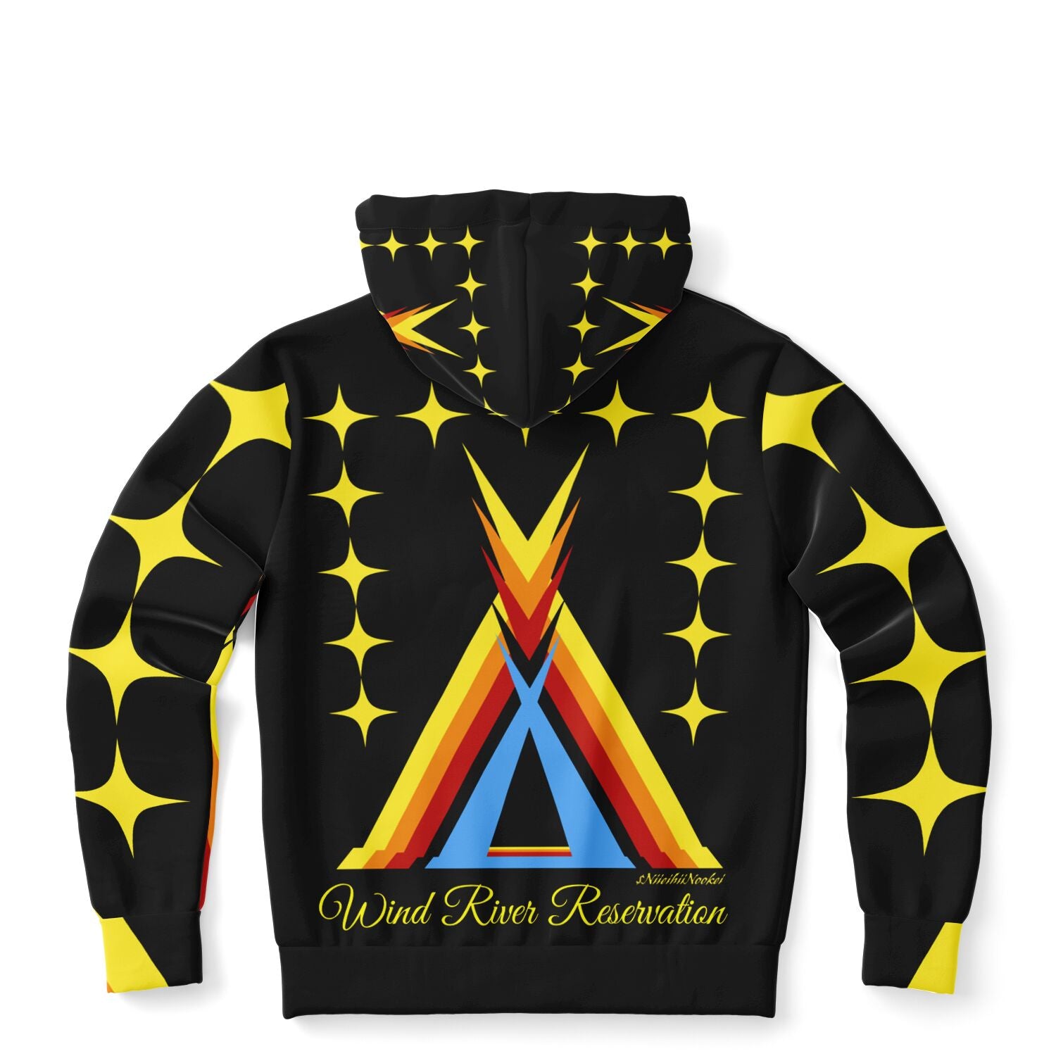 Wind River Reservation Design by $NiieihiiNookei Zip-Up Hoodie - AOP copy
