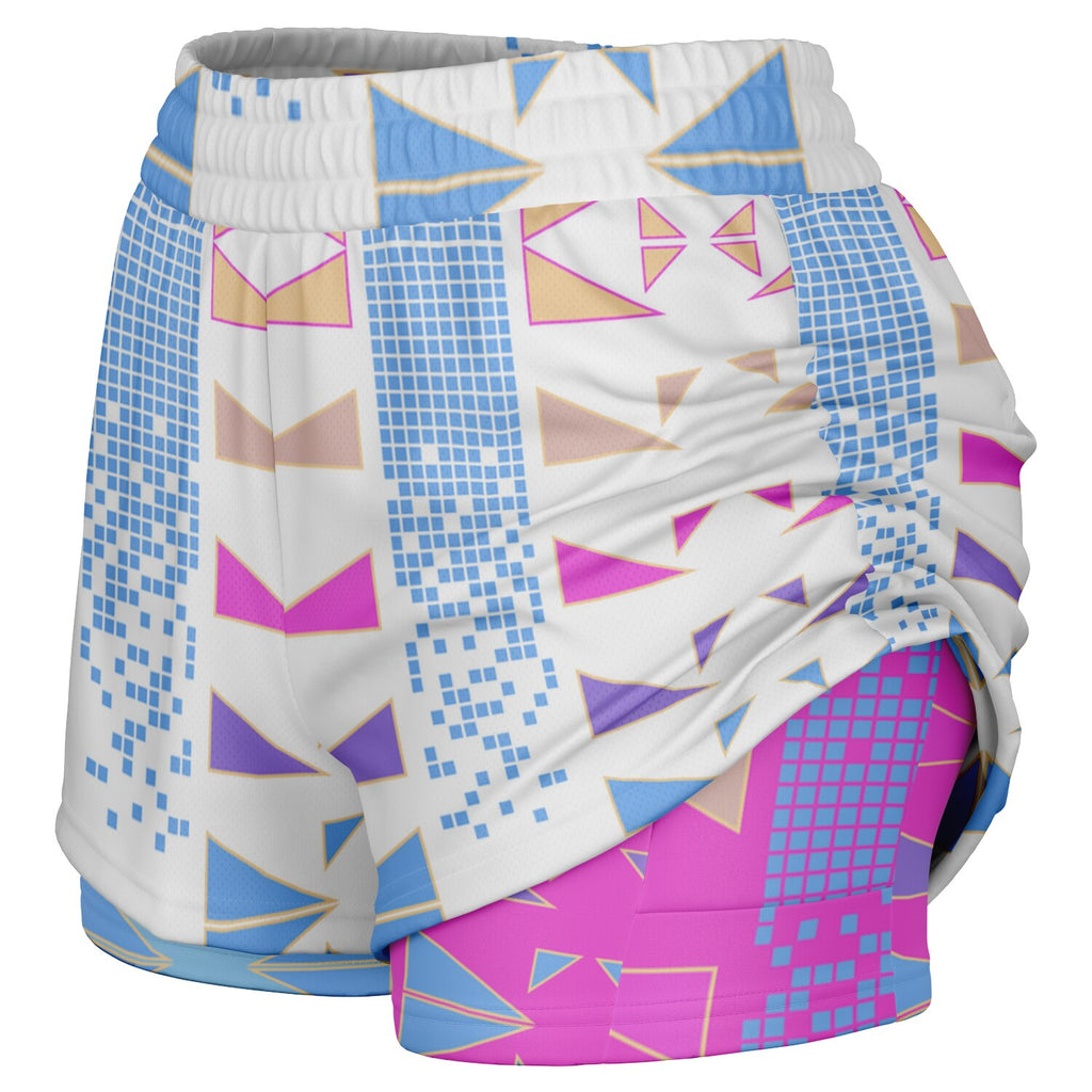 $NiieihiiNookei Women's 2-in-1 Shorts - AOP
