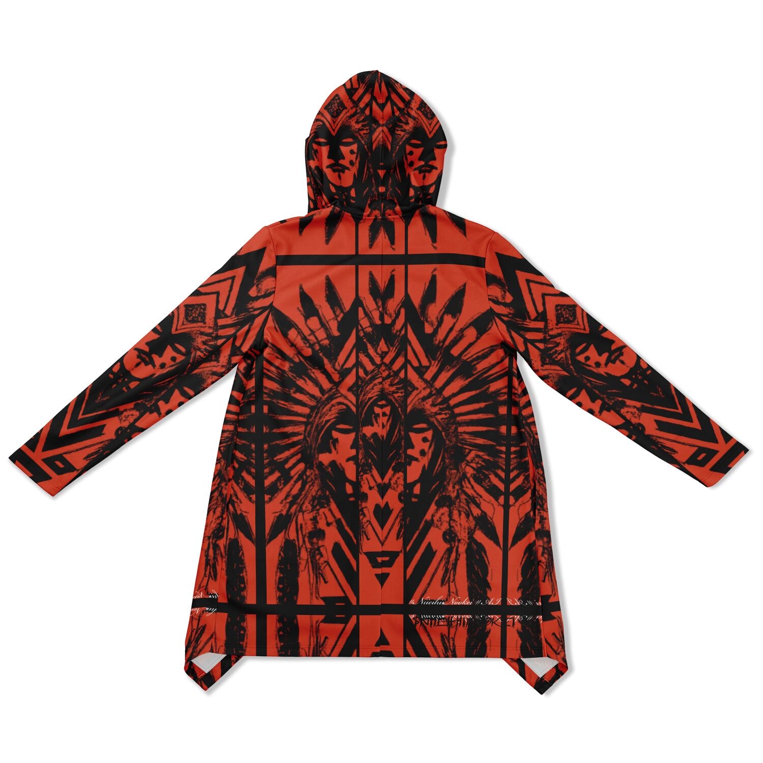 $NiieihiiNookei Fashion Elongated Cloak - AOP