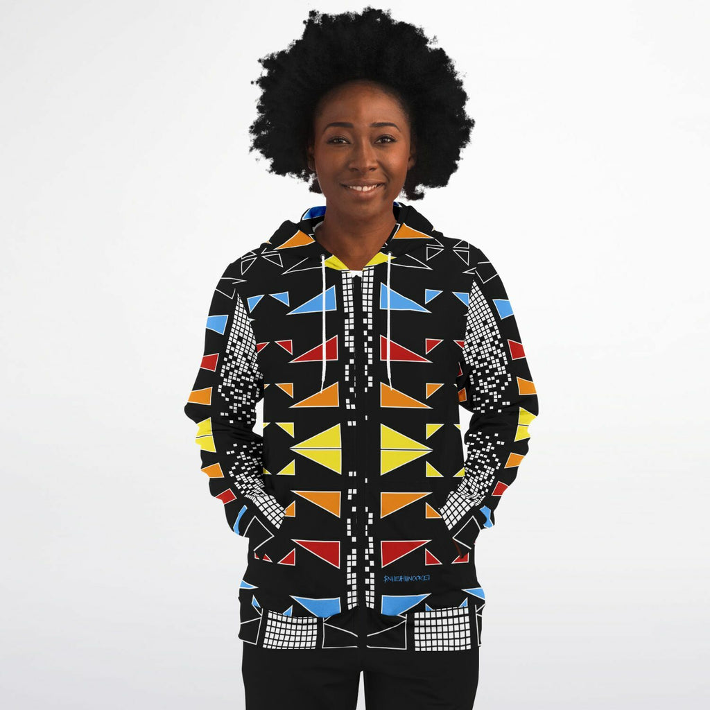 $NiieihiiNookei Fashion Zip-Up Hoodie - AOP