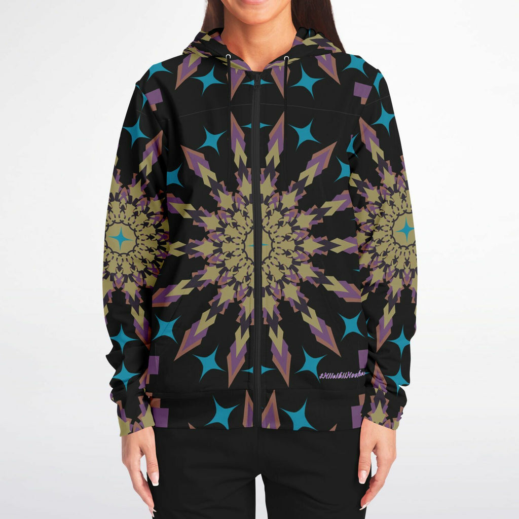 $NiieihiiNookei Athletic Zip-Up Hoodie - AOP