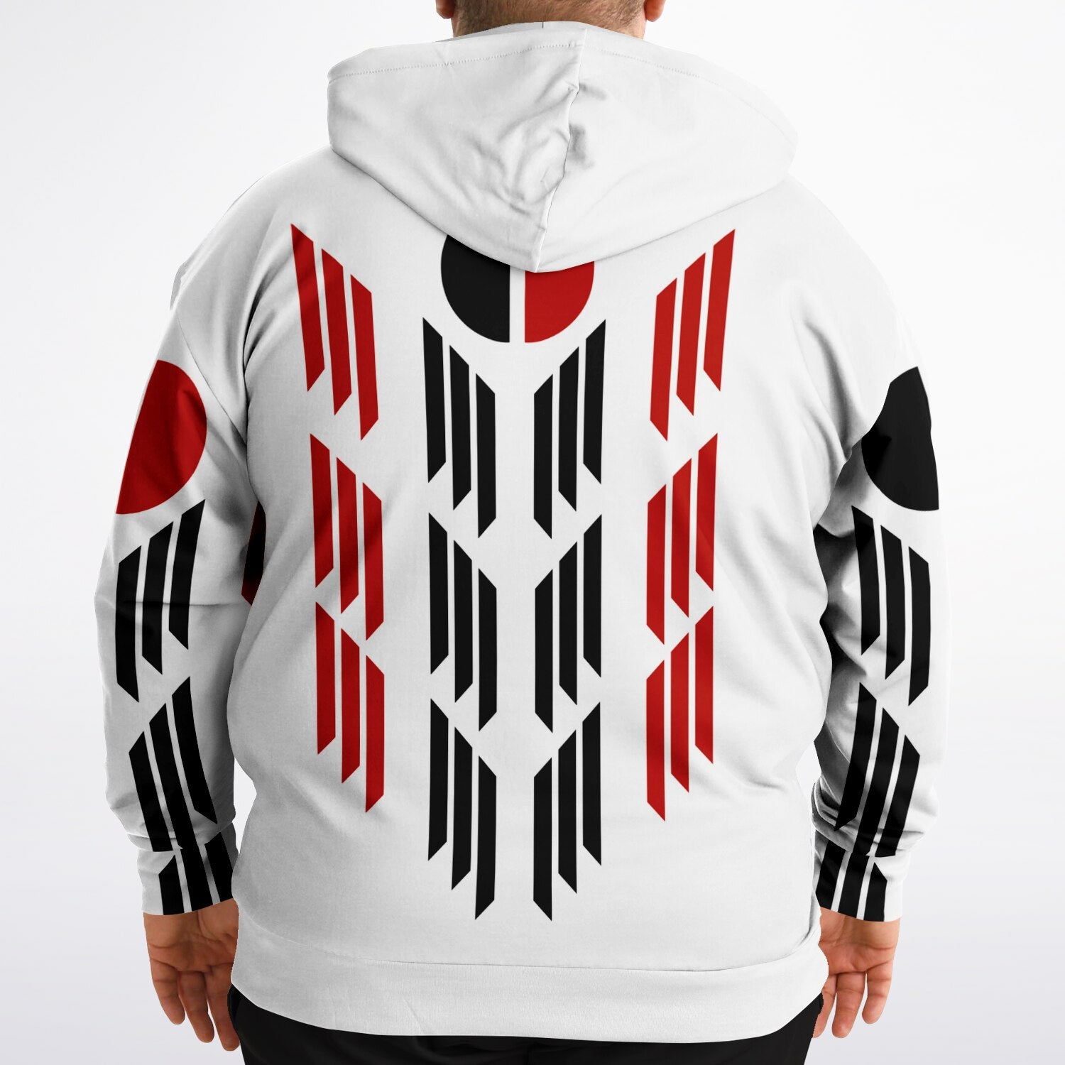 $NiieihiiNookei Arapaho Flag Athletic Plus-size Hoodie - AOP