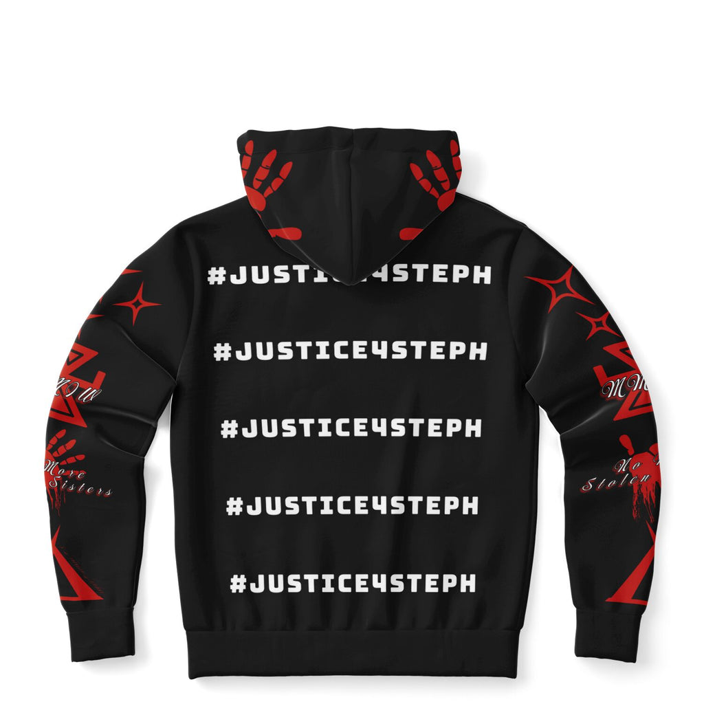 #JUSTICE4STEPH Athletic Zip-Up Hoodie - AOP