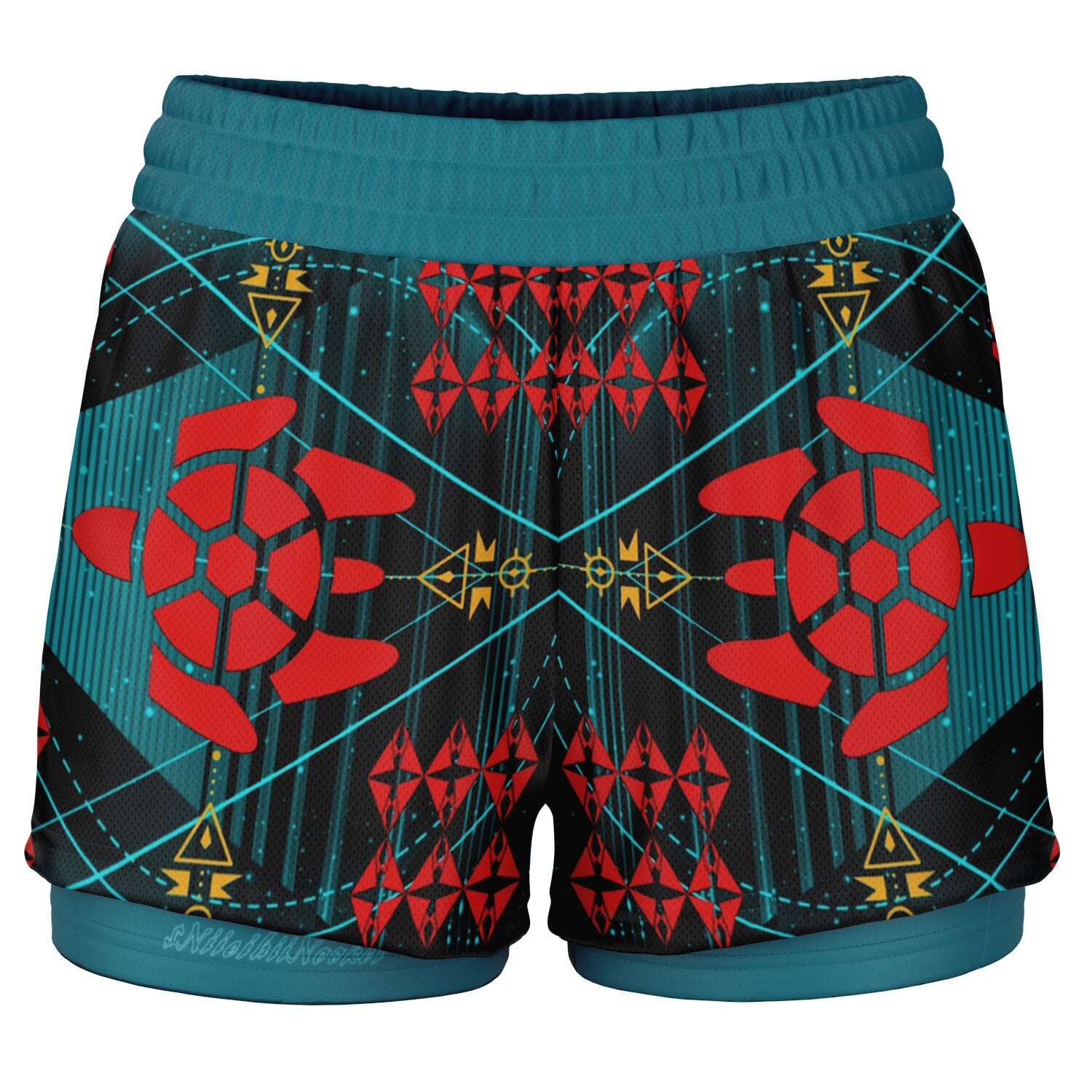 $NiieihiiNookei Women's 2-in-1 Shorts - AOP