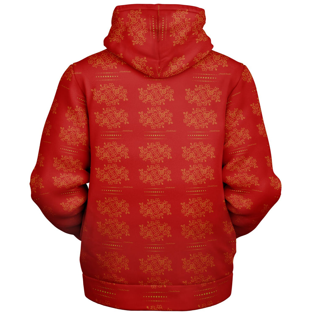 Microfleece Zip hoodie design by$NiieihiiNookei - AOP