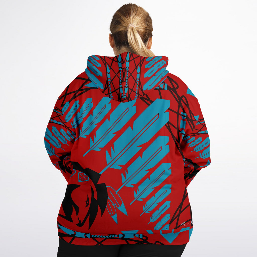 StrengthHonorCourage Plus-size Ziphoodie - AOP