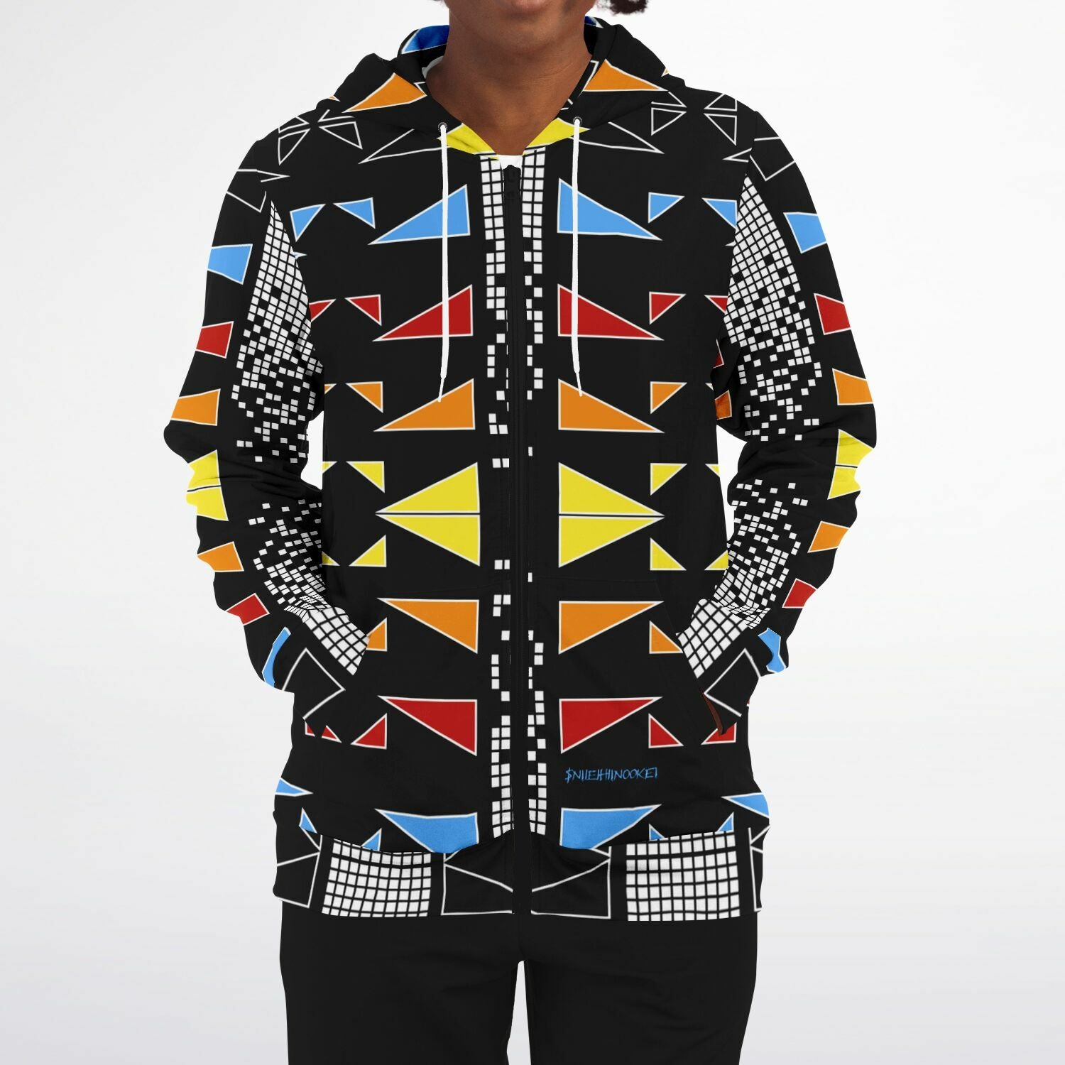 $NiieihiiNookei Fashion Zip-Up Hoodie - AOP