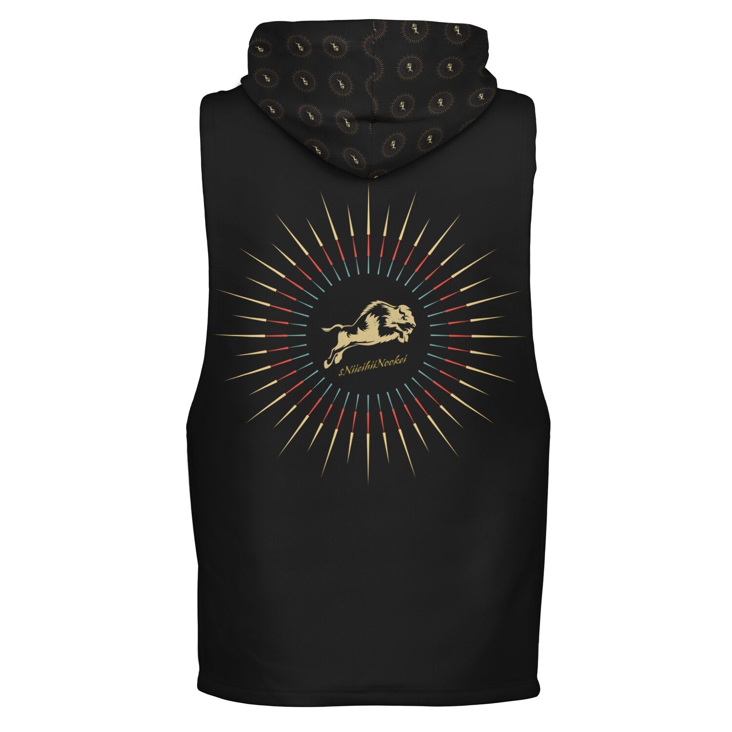 $NiieihiiNookei Athletic Drop Armhole Hoodie - AOP