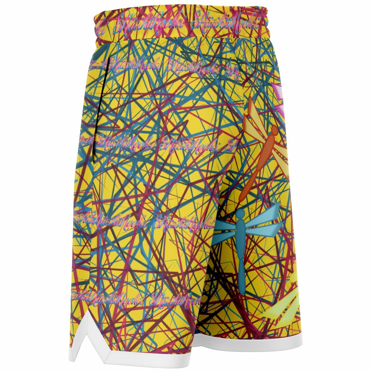 $NiieihiiNookei dragonflies Basketball Short Rib - AOP