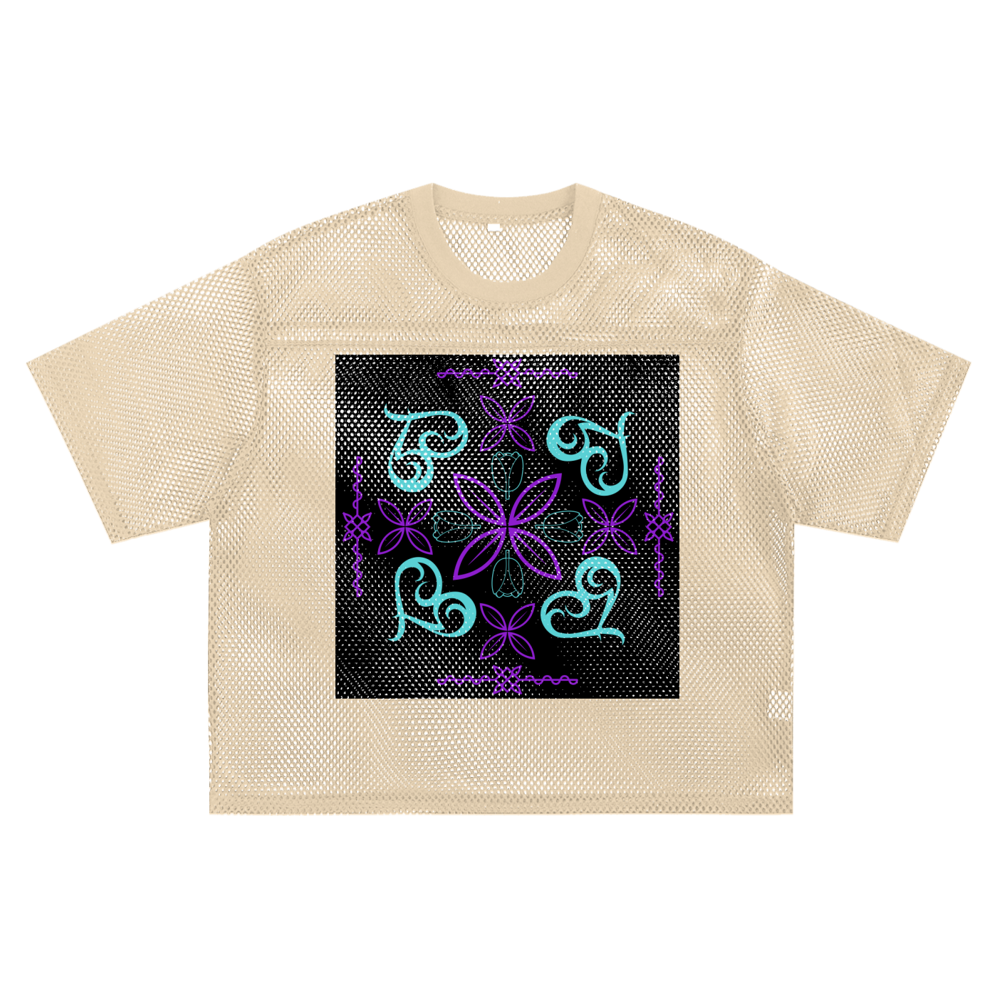 See-through Boxy Net T-shirt