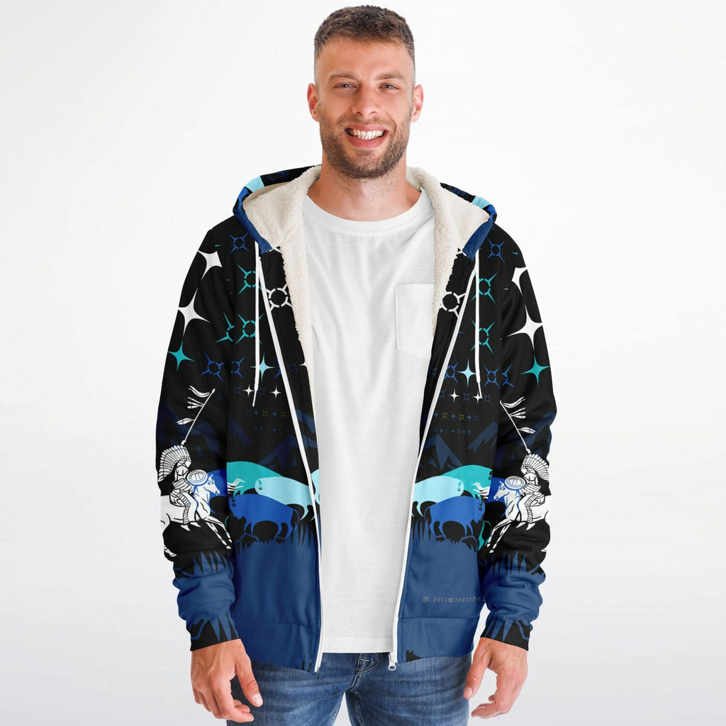 $NiieihiiNookei Microfleece Ziphoodie - AOP