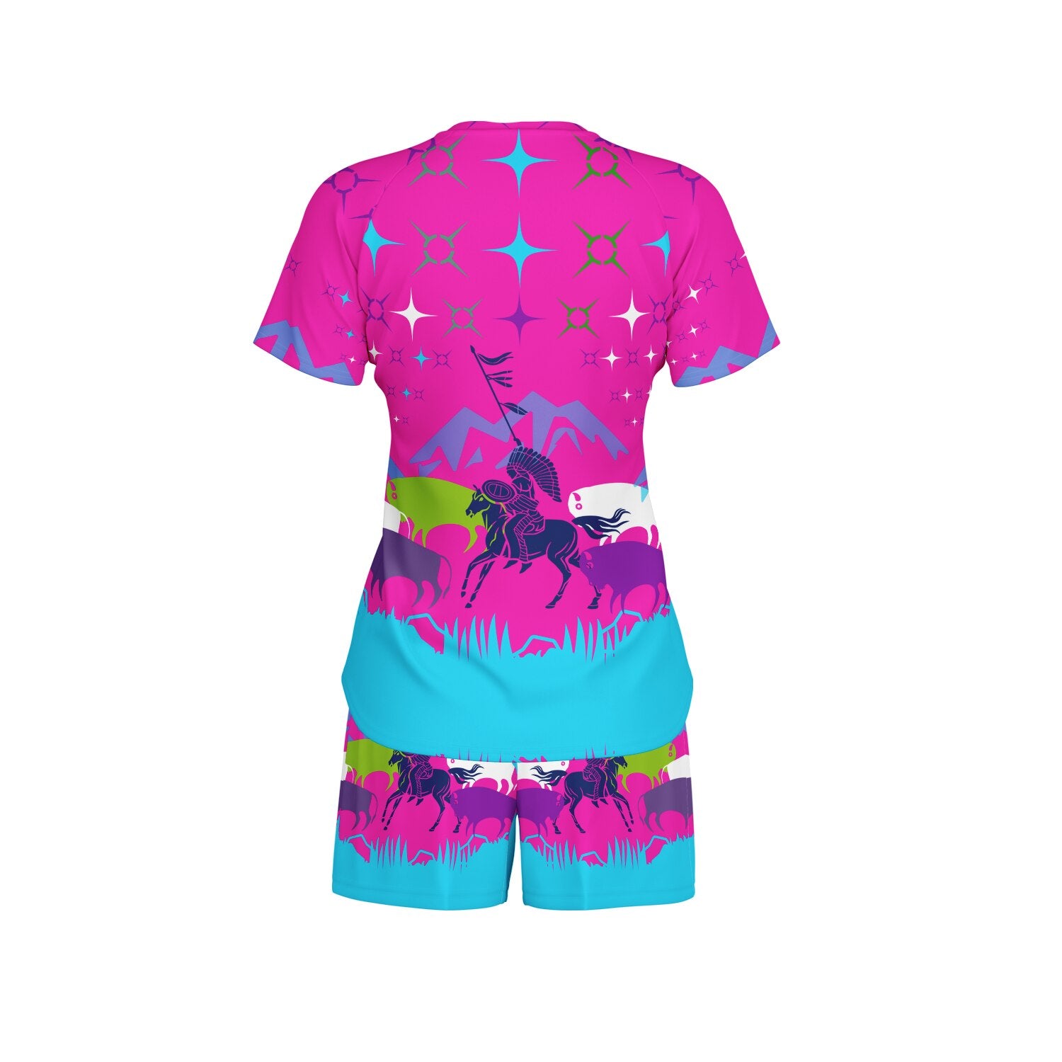 $NiieihiiNookei Women's Athletic Set - AOP