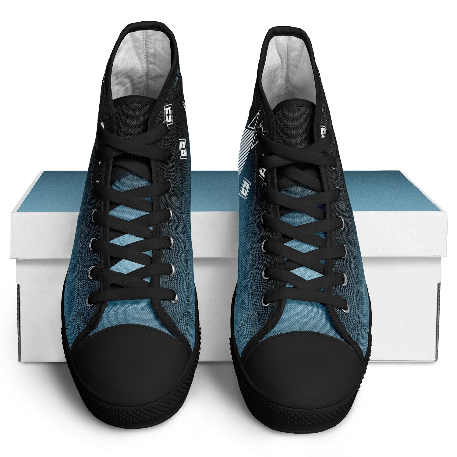 $NiieihiiNookei Urban Peak High Top Shoes - AOP
