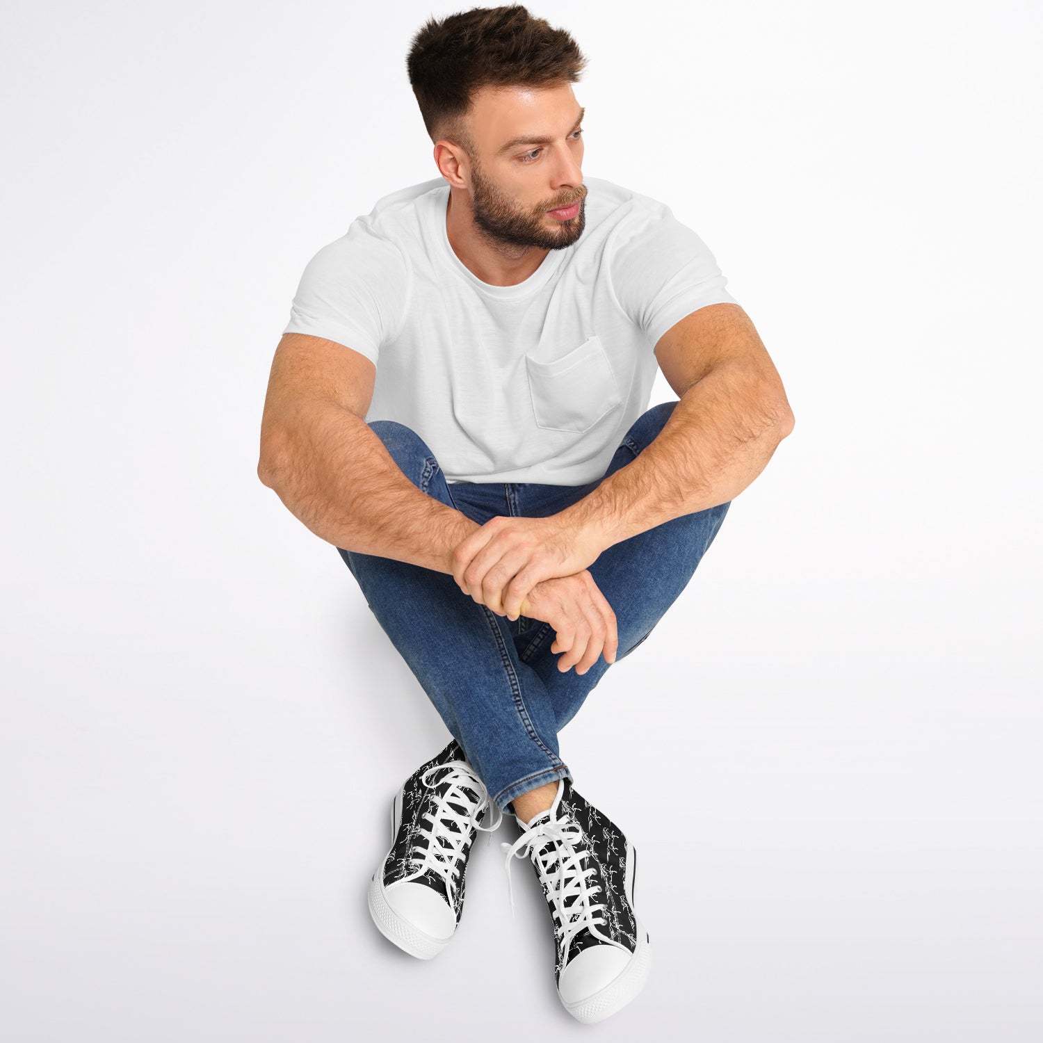 $NiieihiiNookei Urban Peak High Top Shoes - AOP