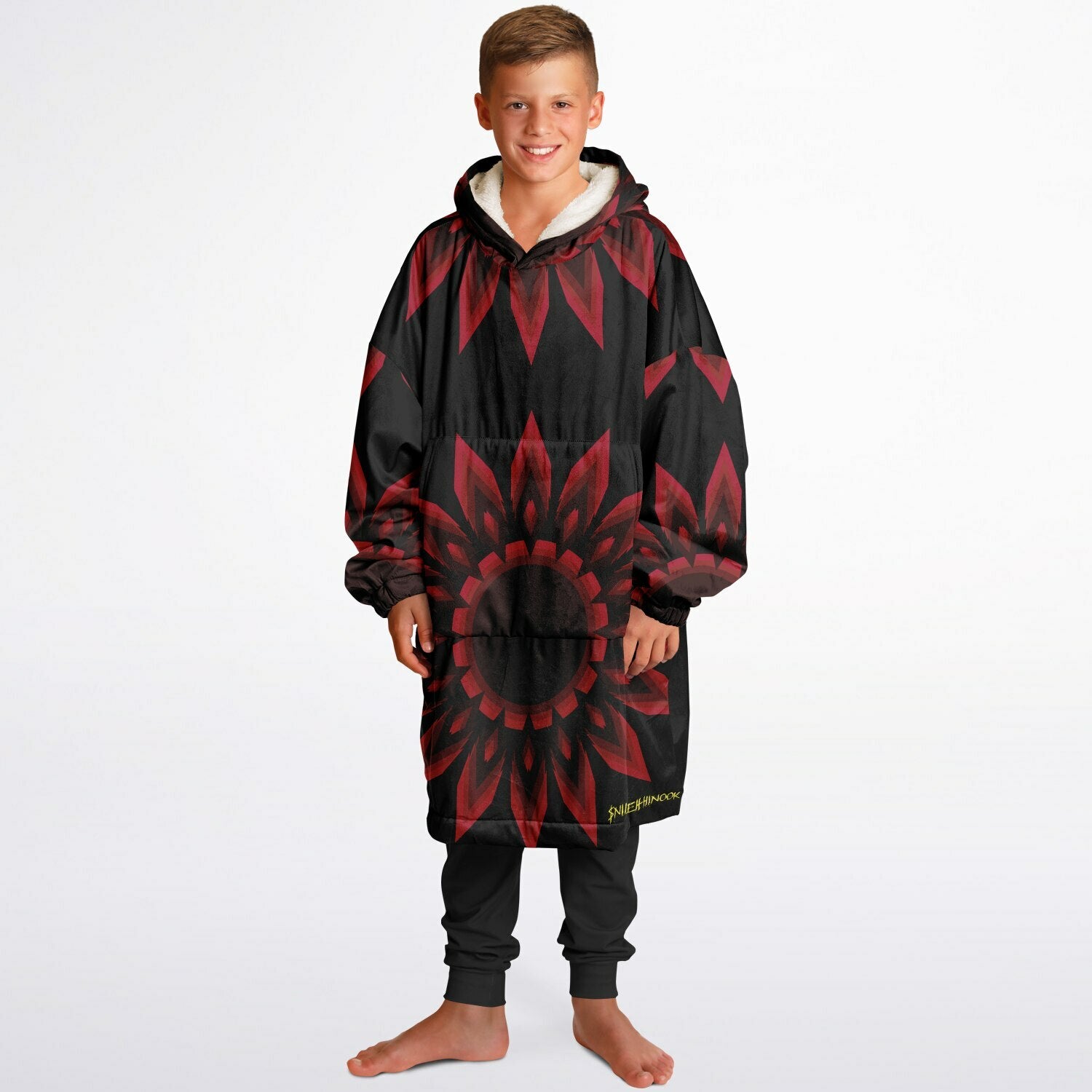 $NiieihiiNookei Youth Snug Hoodie - AOP