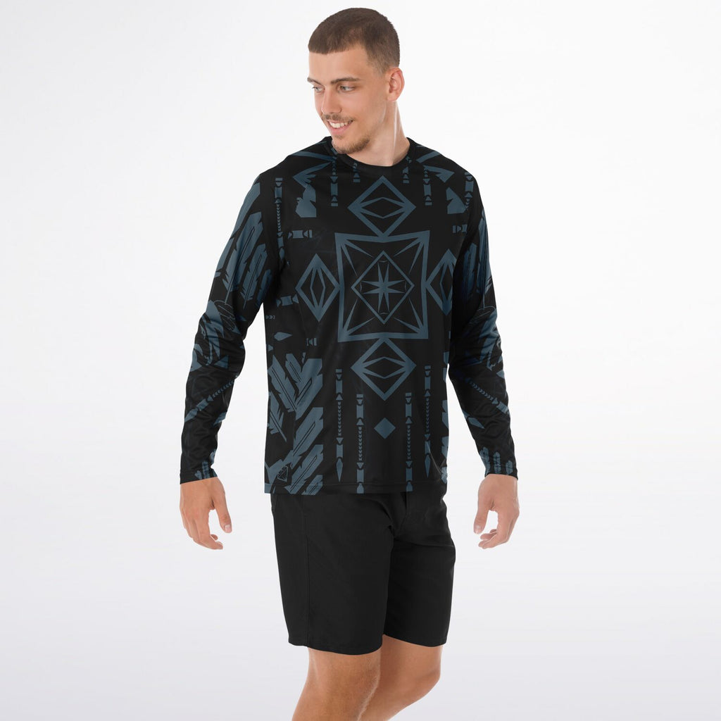 $NiieihiiNookei Men's Long Sleeve Performance Shirt - AOP